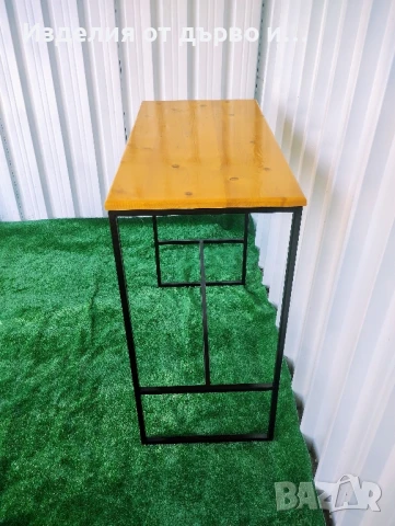 Маса комбинация от дърво и метал по поръчка , снимка 5 - Маси - 51147899