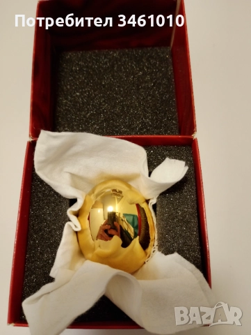 Позлатено, с 24 карата злато, яйце, снимка 4 - Други - 52331570