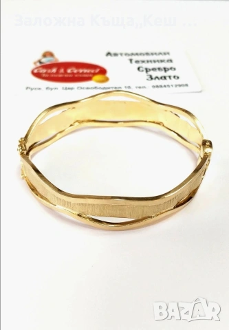 Златна дамска гривна 14К.Тегло 13 гр.Цена 977 € (1910.85 лв.), снимка 2 - Гривни - 53005468