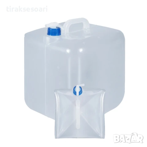  Сгъваема Туба за Вода 10L - С Кранче, Компактна и Удобна, 10 ЛИТРА