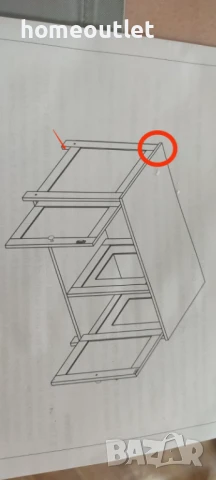 ПРЕОЦЕНЕН Шкаф с котешка катерушка D055-BF03MW01, снимка 5 - За котки - 50631507