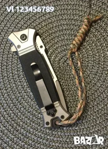 Сгъваем автоматичен нож Browning 364В (черен) - 88х220, снимка 2 - Ножове - 50553403