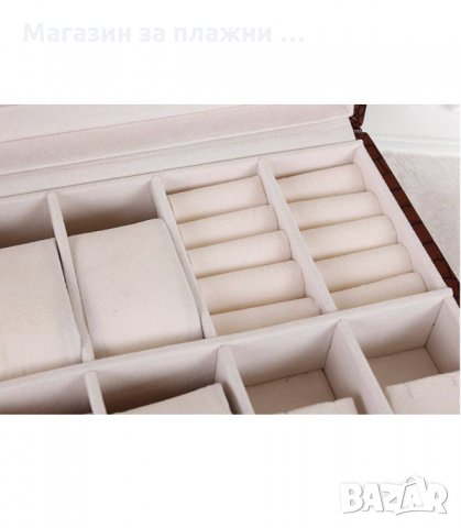 КУТИЯ ЗА БИЖУТА И 8 БР. ЧАСОВНИЦИ, ЛУКСОЗНА - код 2012, снимка 13 - Подаръци за мъже - 34230293