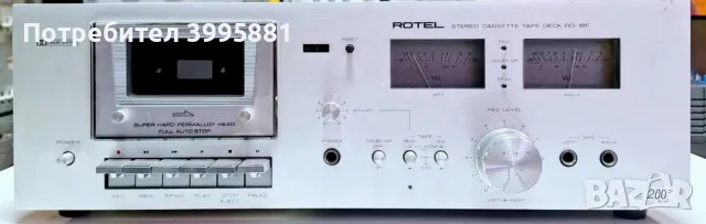 Винтидж стерео касетен дек Rotel, mod. RD-18f
, снимка 1