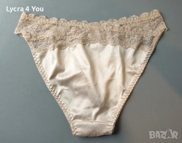 Резервирани -M нова бикина от сатен с дантела в телесен цвят, снимка 4 - Бельо - 52384140