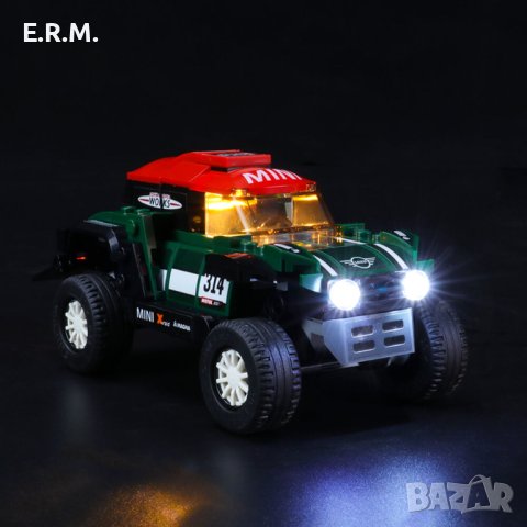 LIGHTAILING K-T светлини за Lego 75894 1967 Mini Cooper S Rally 2018 MINI John Cooper Works Buggy, снимка 3 - Колекции - 41228202