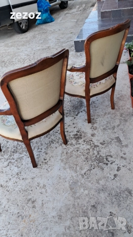 Ретро кресла орех №045, снимка 12 - Дивани и мека мебел - 52652297