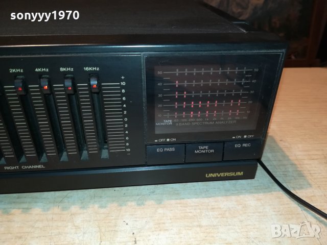 UNIVERSUM EQ4695 9 BAND EQUALIZER-GERMANY 2609212040, снимка 5 - Ресийвъри, усилватели, смесителни пултове - 34261544