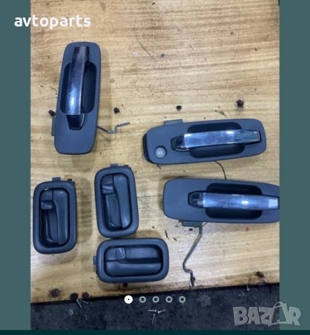 Nissan x-trail 2003година външни и вътрешни дръжки предна дясна и задни врати