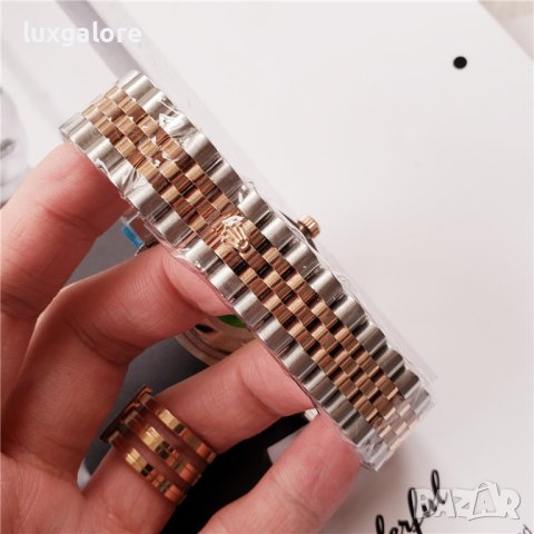 Унисекс часовник Rolex Oyster Perpetual Datejust с автоматичен механизъм, снимка 6 - Дамски - 42385955