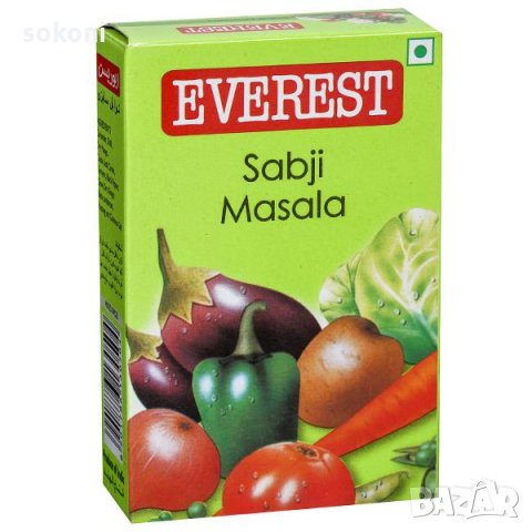 Everest Sabji Masala Powder / Еверест Микс подправки за зеленчуци 100гр, снимка 1 - Домашни продукти - 35886706