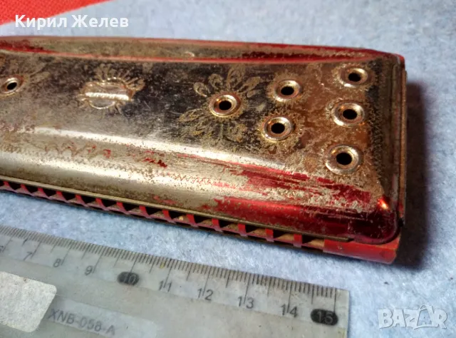 WELTMEISTER Стара НЕМСКА КОЛЕКЦИОНЕРСКА РЯДЪК МОДЕЛ УСТНА ХАРМОНИКА 47622, снимка 8 - Антикварни и старинни предмети - 47608067
