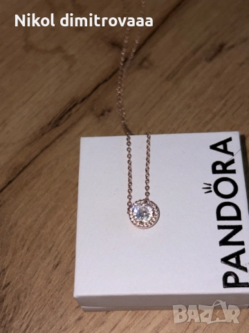 Дамско колие Pandora, снимка 3 - Бижутерийни комплекти - 56010924