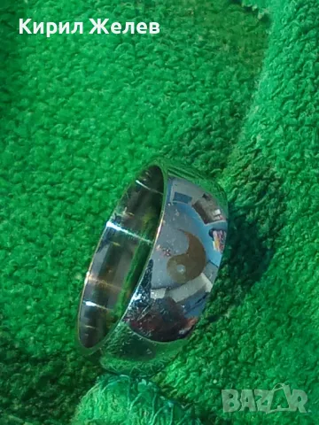 ЕЛЕГАНТНА ХАЛКА ПРЪСТЕН с Ин и Ян СИМВОЛ от БЛАГОРОДНА НЕРЪЖДАЕМА СТОМАНА 47430, снимка 13 - Пръстени - 47124378