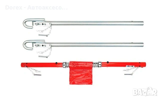 Твърд теглич 180 см с демпферна пружина до 3 тона TÜV GS – Carmotion