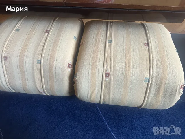Диван с два фотьойли и две табуретки , снимка 4 - Дивани и мека мебел - 56001853