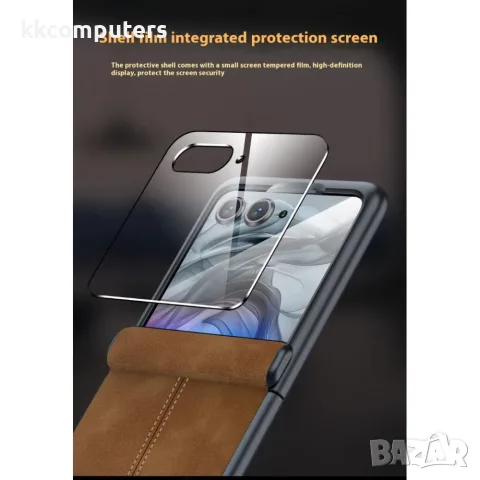 За Motorola Razr 70 / Razr 2026 / Razr 60 / Razr 2025 / Razr 50 / Razr 2024 Кожен PC Калъф със Защит, снимка 3 - Калъфи, кейсове - 55902181