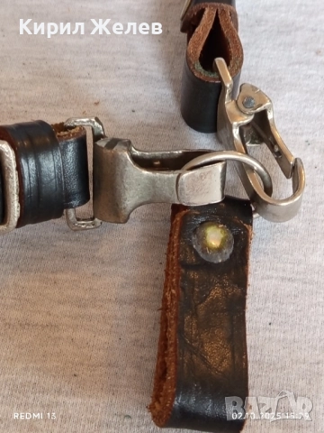 Винтидж естествена кожа ремък за оръжие рядък за КОЛЕКЦИЯ 51111, снимка 2 - Други ценни предмети - 51921248