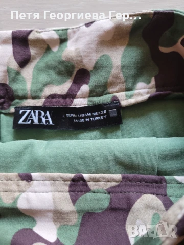 Пола панталонки на Zara , снимка 4 - Поли - 50830077