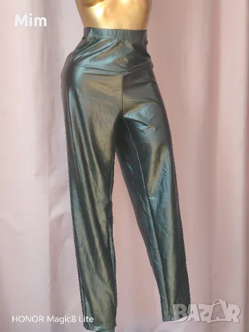 3XL Черен кожен, еластичен клин , снимка 3 - Клинове - 56333334