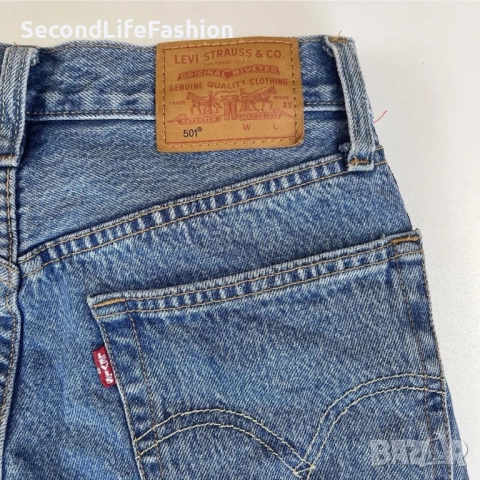 Дънки Levi's 501Big E Mom висока талия размер 26, снимка 2 - Дънки - 52574240