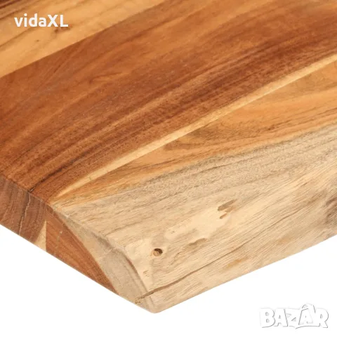 vidaXL Плот за маса, 180x40x3,8 см, правоъгълен, акация масив, жив ръб, снимка 5 - Етажерки - 56147294