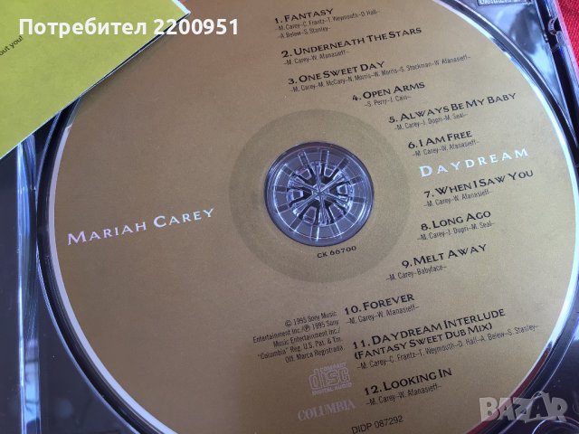 Mariah Carey, снимка 10 - CD дискове - 39336011