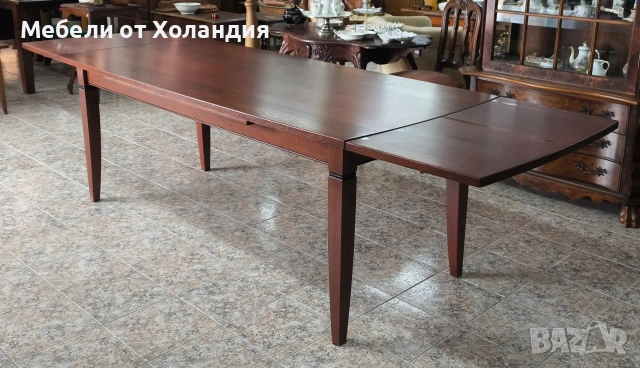 Голяма разтегателна трапезна маса от дъб, снимка 11 - Маси - 53201601