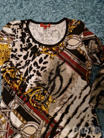 Пъстра блузка, снимка 2 - Блузи с дълъг ръкав и пуловери - 39640178