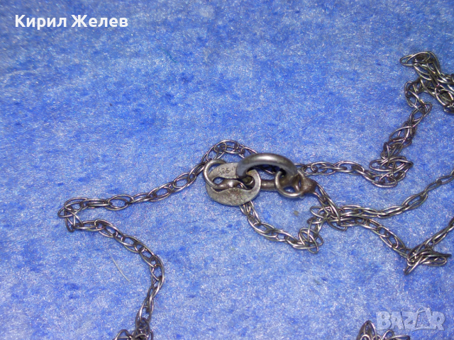 ФИН СРЕБЪРЕН АРТ МЕДАЛЬОН СРЕБРО 925 ITALY със СРЕБРНО СИНЖИРЧЕ - С НУЖДА от ЛЕК РЕМОНТ! 43292, снимка 10 - Колиета, медальони, синджири - 44692044