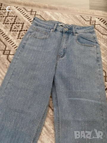 Дамски дънки с камъни, снимка 3 - Дънки - 52826901