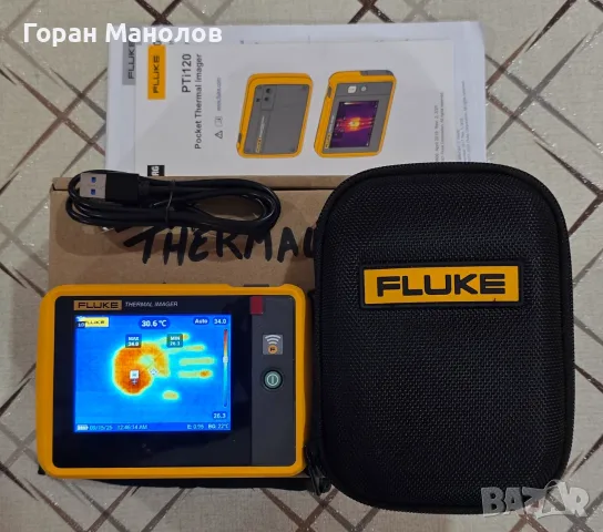 FLUKE PTI120 НОВА термо камера Термовизионна камера джобна пълен комплект