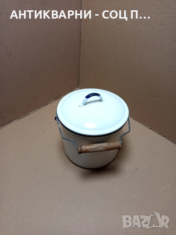 Соц Стара Емайлирана Съдинка За Мляко 3лт. 