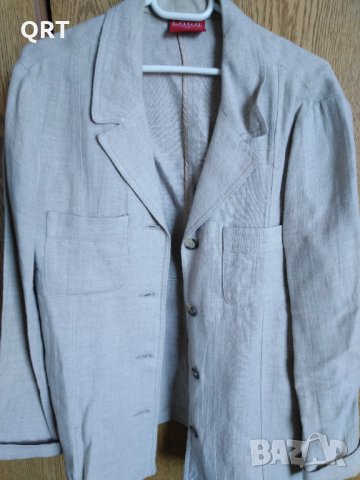 Спортно сако дамско, 100% лен, неизползвано, размер 40, без дефекти, снимка 4 - Сака - 35690725