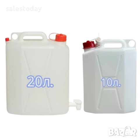 Туба за вода с пластмасов кран - 10 или 20 литра