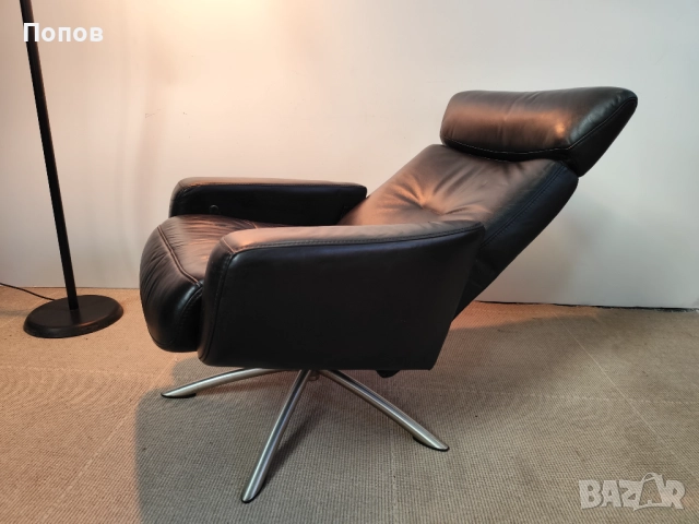 Дизайнерски кожен релакс стол IMG, снимка 8 - Дивани и мека мебел - 52434729