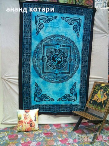 Ръчно изработени индийски чаршафи от плътен, качествен памук, снимка 4 - Спално бельо - 21236463
