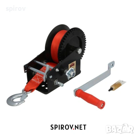 Ръчна лебедка с 2 скорости 3500lbs 1588кг колан 8м