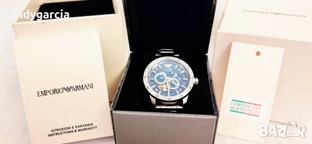 Emporio Armani AR60052 automatic skeleton мъжки механичен часовник чисто нов с кутия, снимка 6 - Мъжки - 41782157