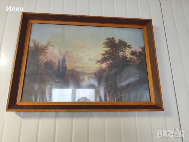 Картина пейзаж , снимка 2 - Антикварни и старинни предмети - 52952316