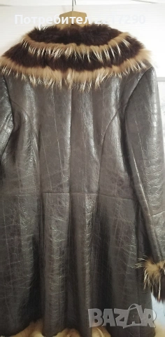 Палто от естествена кожа и косъм, снимка 5 - Палта, манта - 53344024