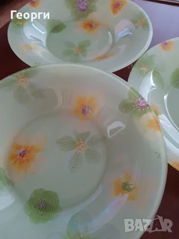 Стъклени дълбоки чинии, снимка 1