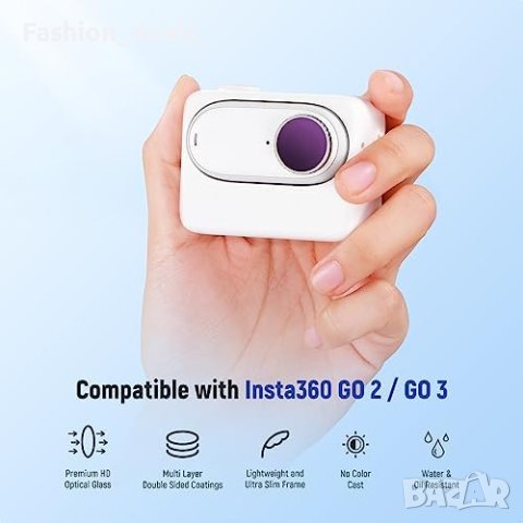 Нови 6 броя Поляризиращи филтри за екшън камера Insta360 GO 2 GO 3, снимка 2 - Чанти, стативи, аксесоари - 41959318