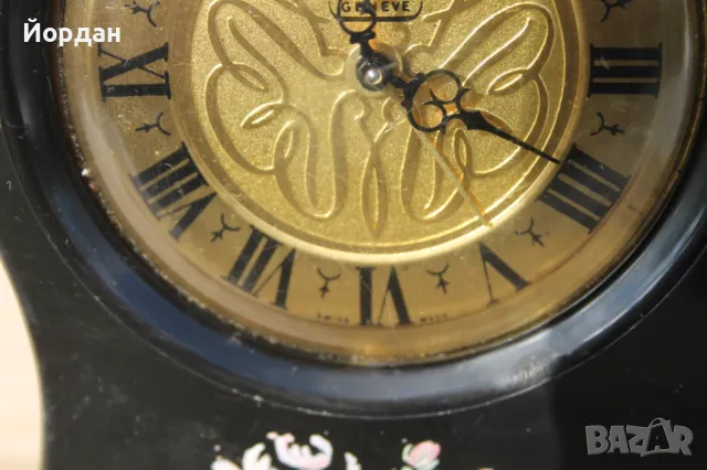 Настолен Швейцарски часовник с латерна, снимка 3 - Антикварни и старинни предмети - 49546635