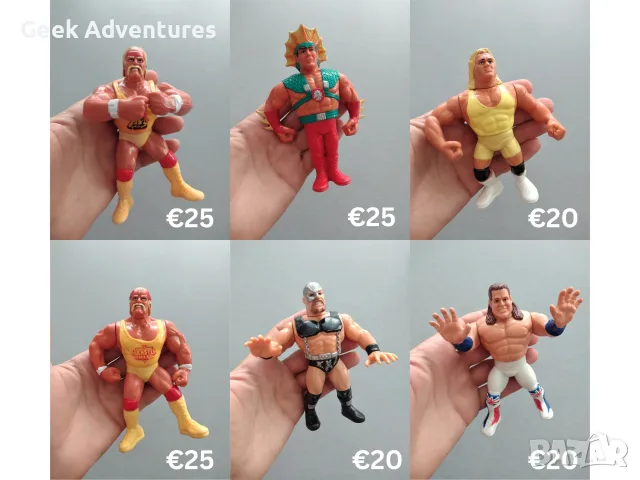 WWF/WWE Винтидж Кечисти Ретро 90те Екшън Фигурки Hulk Hogan Pro-Wrestling, снимка 2 - Колекции - 56258869