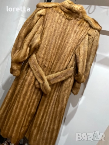Дълго палто с косъм от норка , снимка 5 - Палта, манта - 52206183