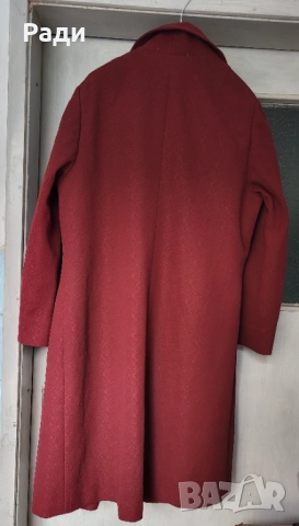 Дебело дамско зимно палто  и лятно манто червено, снимка 5 - Палта, манта - 35274218