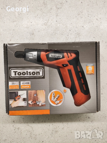 Акумулаторна отвертка Toolson, снимка 3 - Винтоверти - 52500053