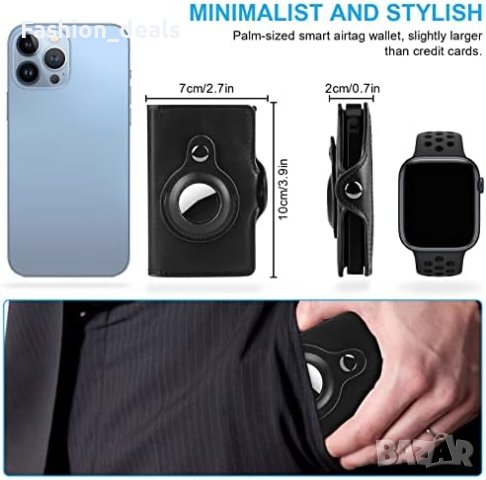 Нов кожен портфейл Държи до 6 карти Джоб за монети Мъж Подарък , снимка 6 - Портфейли, портмонета - 41989877