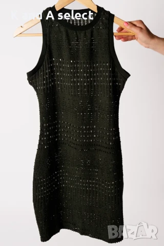 Бежава/тъмно зелена плажна рокля - SALE, снимка 3 - Рокли - 51170175
